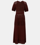 Eres Imaginaire cotton-blend maxi dress