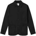 Portuguese Flannel Men's Labura Chore Jacket in Black