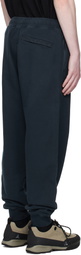 Stone Island Navy 6200003 Brushed Organic Cotton Fleece Sweatpants
