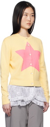 Sandy Liang Yellow & Pink Bouchette Cardigan