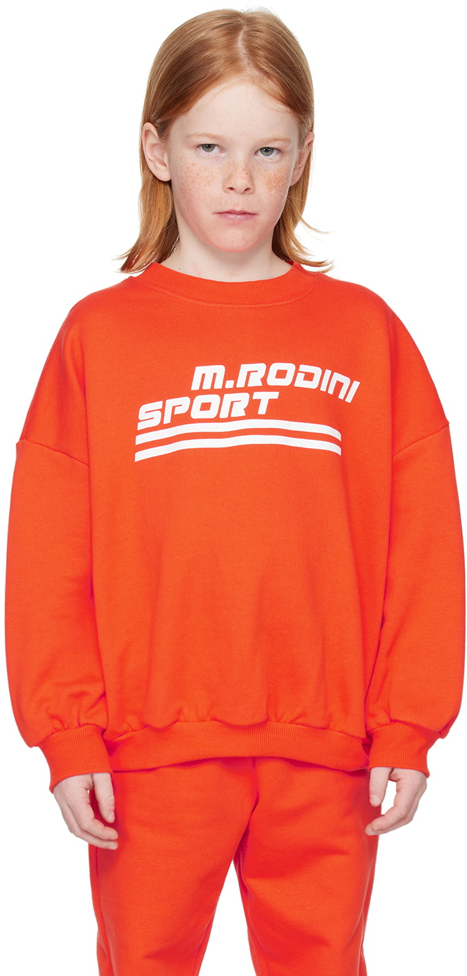 Mini Rodini Kids Red 'M.Rodini' Sweatshirt