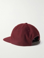 CELINE - Logo-Appliquéd Wool-Felt Baseball Cap - Burgundy