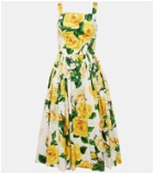 Dolce&Gabbana Floral cotton midi dress