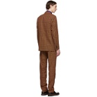 Dries Van Noten Black and Orange Slim Kline Suit
