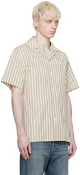 Lanvin Green Striped Shirt