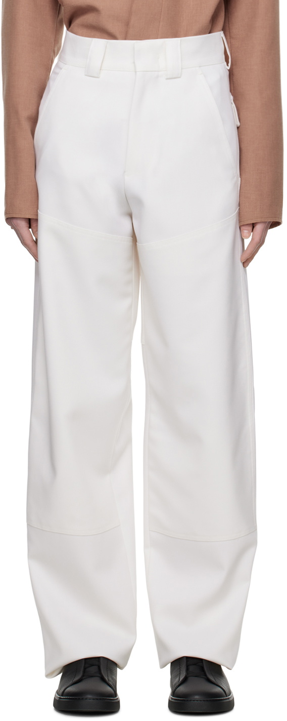 ZEGNA Off-White Paneled Trousers