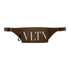 Valentino Brown Valentino Garavani VLTN Belt Bag