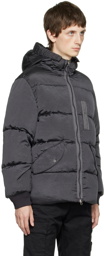 Stone Island Black Metal Econyl Down Jacket