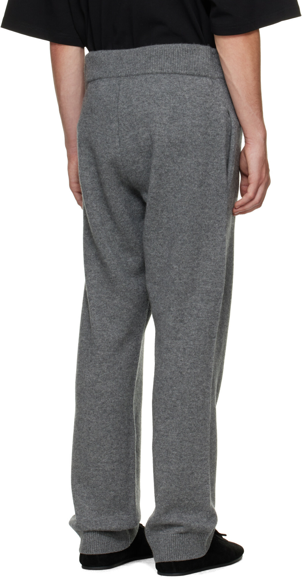 Entire Studios Gray Knit Cashmere Sweatpants