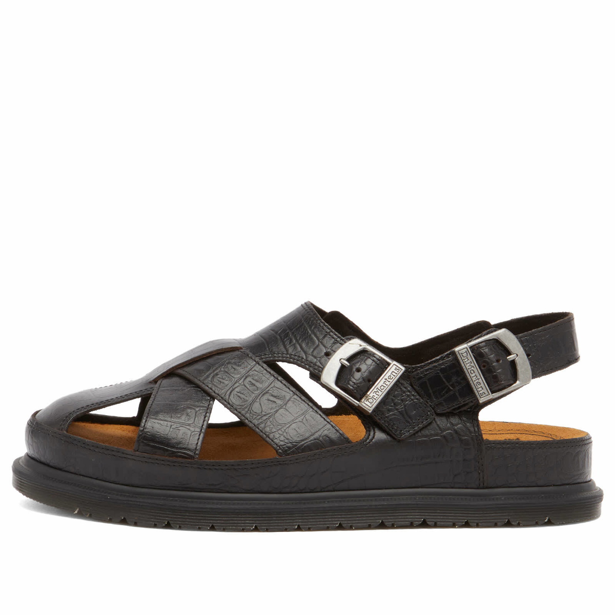 Dr. Martens Men's San Fisherman Sandal in Dark Brown