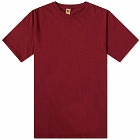 Velva Sheen Men's Regular T-Shirt in Burgundy