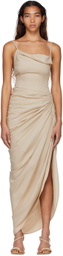 Jacquemus Beige 'La Robe Saudade Longue' Maxi Dress
