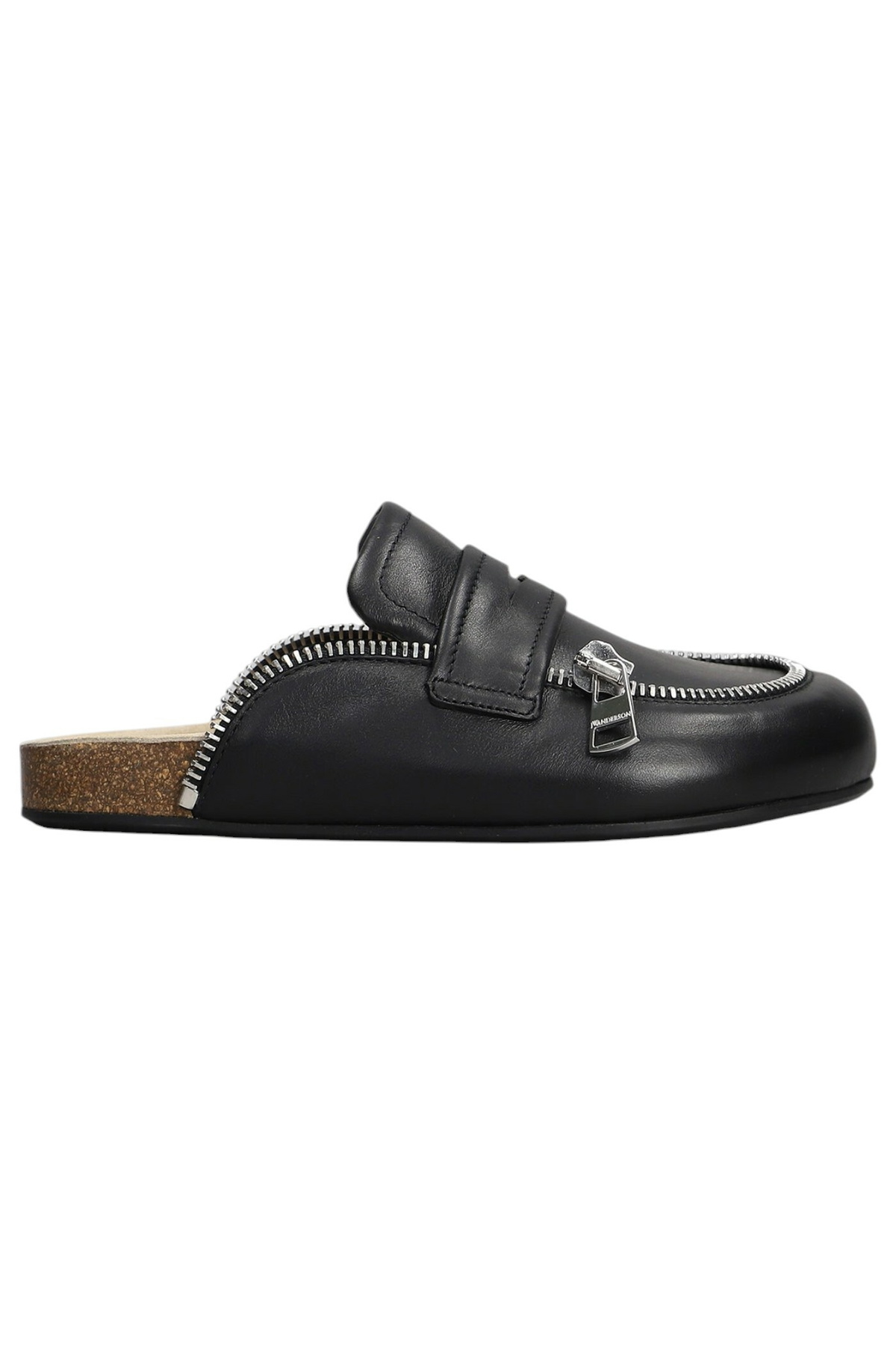 J.W. Anderson Biker Loafer Slipper-mule In Black Leather JW Anderson