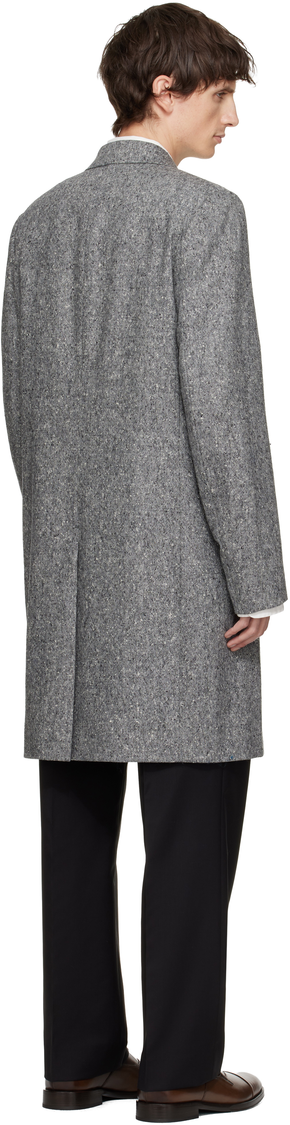 Paul Smith Gray Double Breasted Over Coat