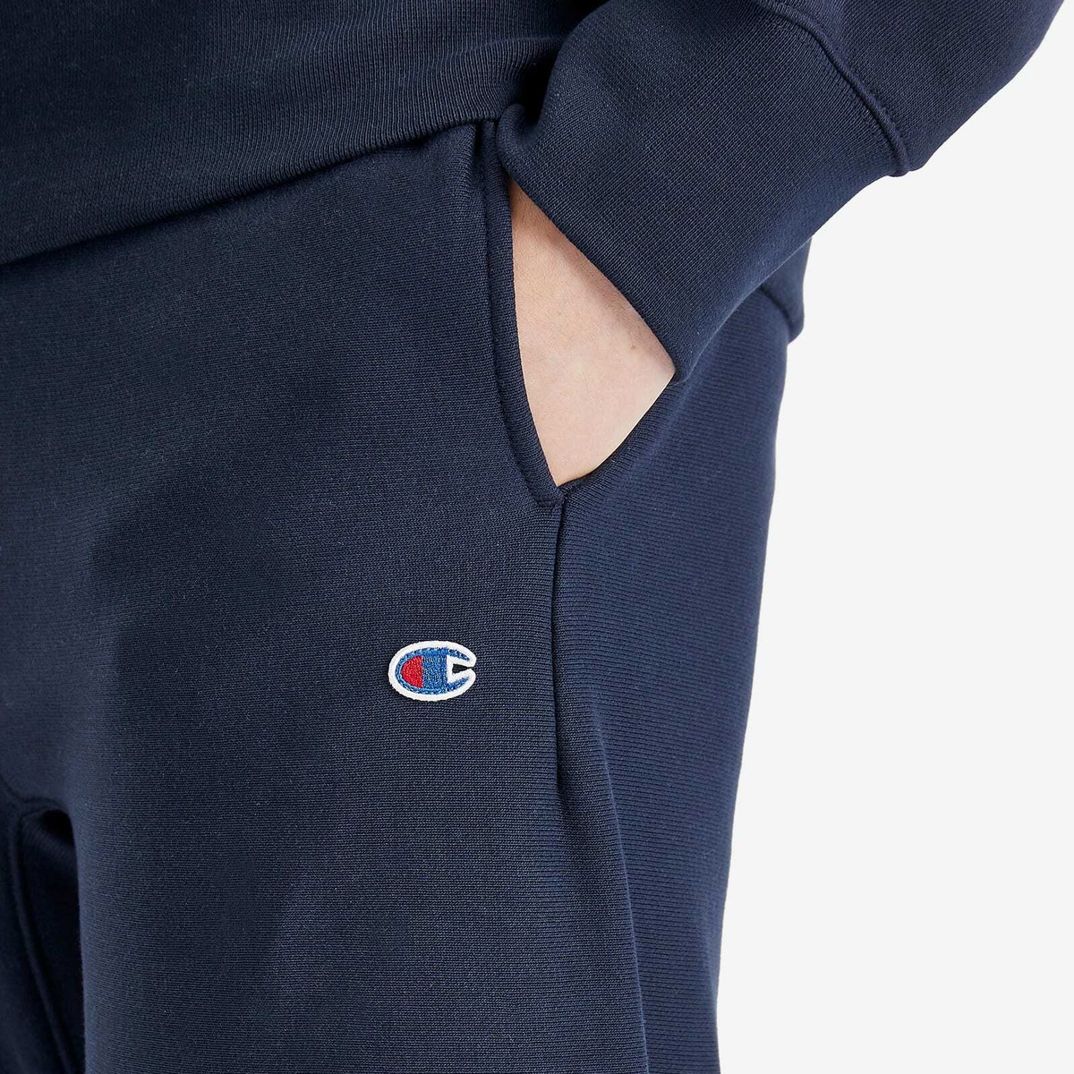 Champion Men's Reverse Weave Straight Hem Sweatpants in Blue