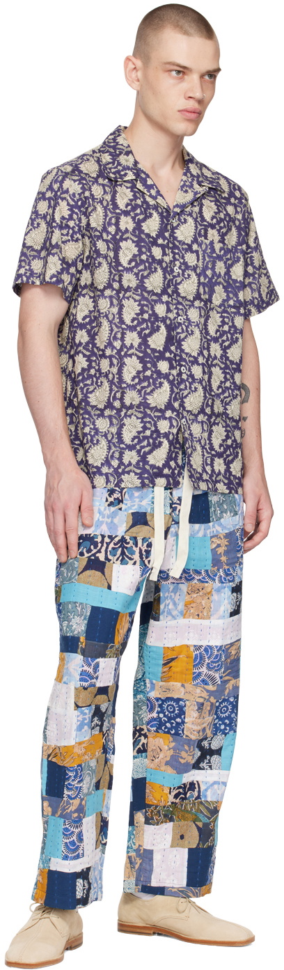 Karu Research Blue Drawstring Trousers