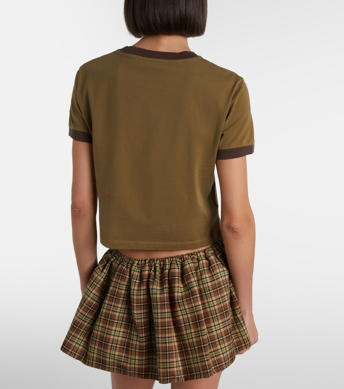 Miu Miu Logo cotton jersey T-shirt