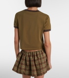 Miu Miu Logo cotton jersey T-shirt