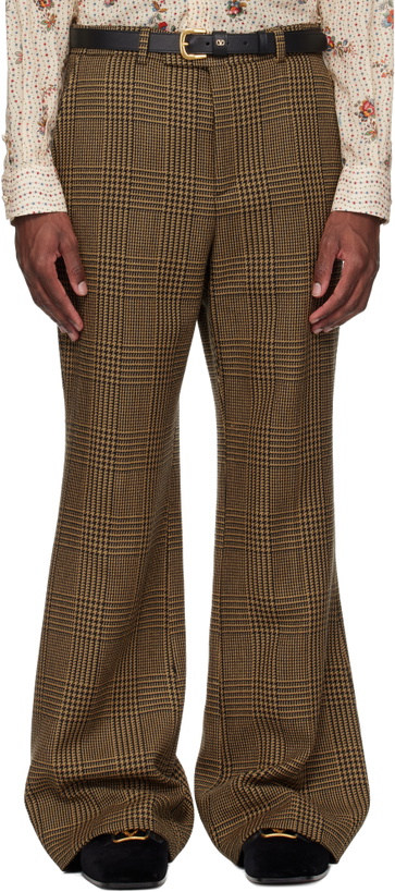Photo: Valentino Brown Glen Check Trousers