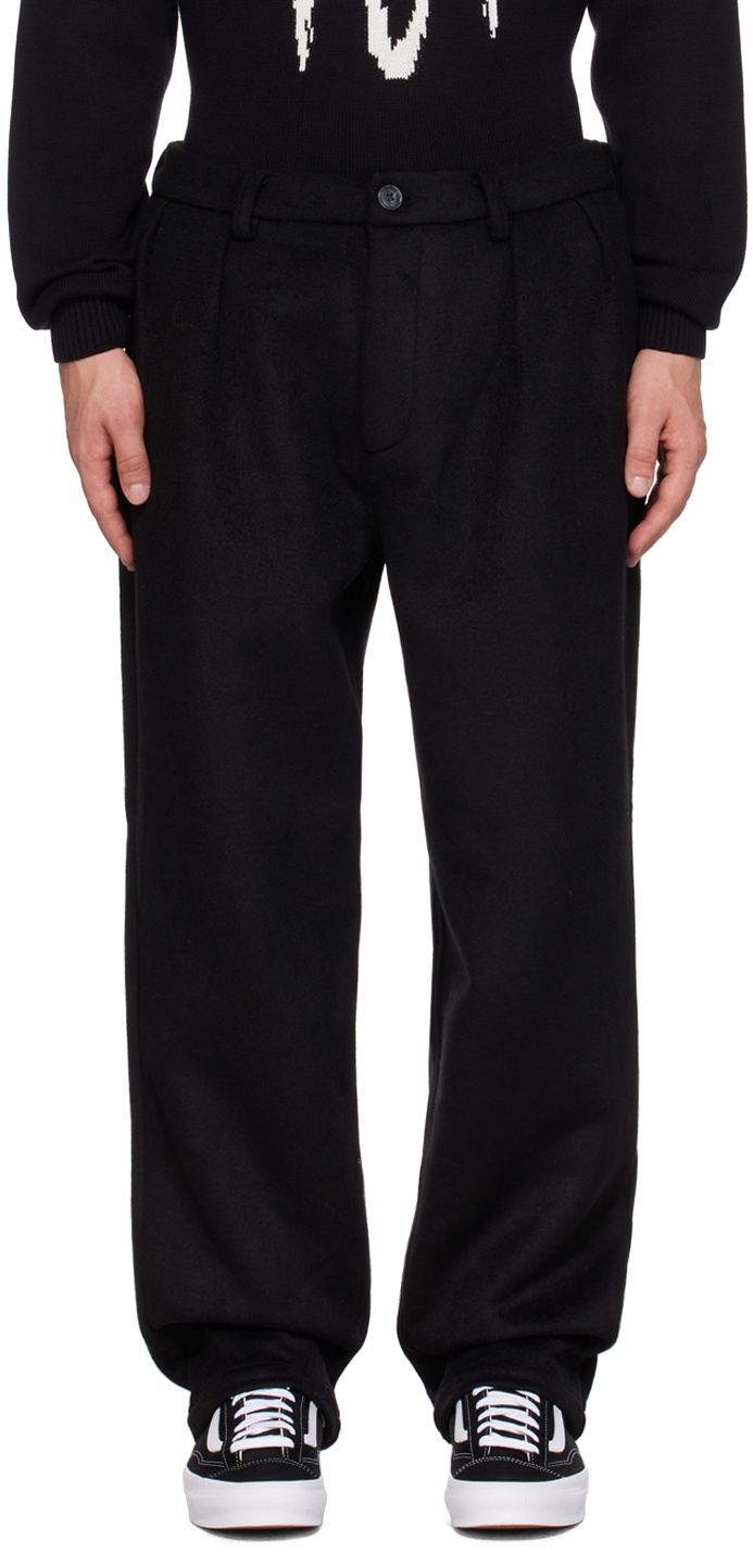 Pop Trading Company Black Printed Trousers Pop Trading Company