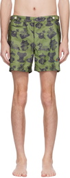 Vivienne Westwood Green Figurines Classic Swim Shorts