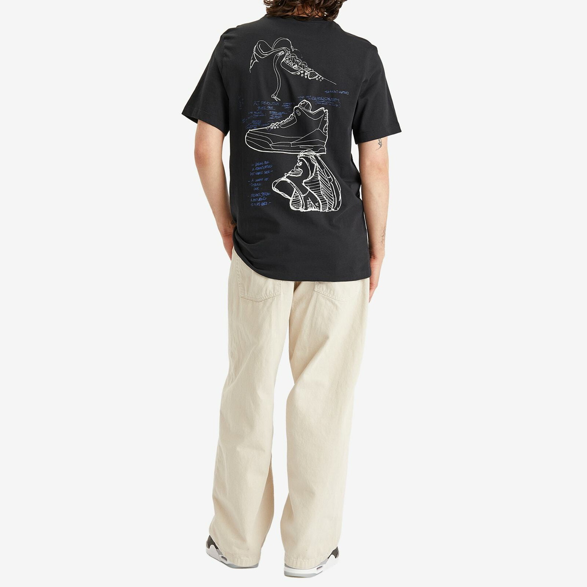 Air Jordan Rare Air AJ3 T-Shirt in Black/Sail Nike Jordan Brand