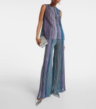 Missoni Striped metallic wide-leg pants