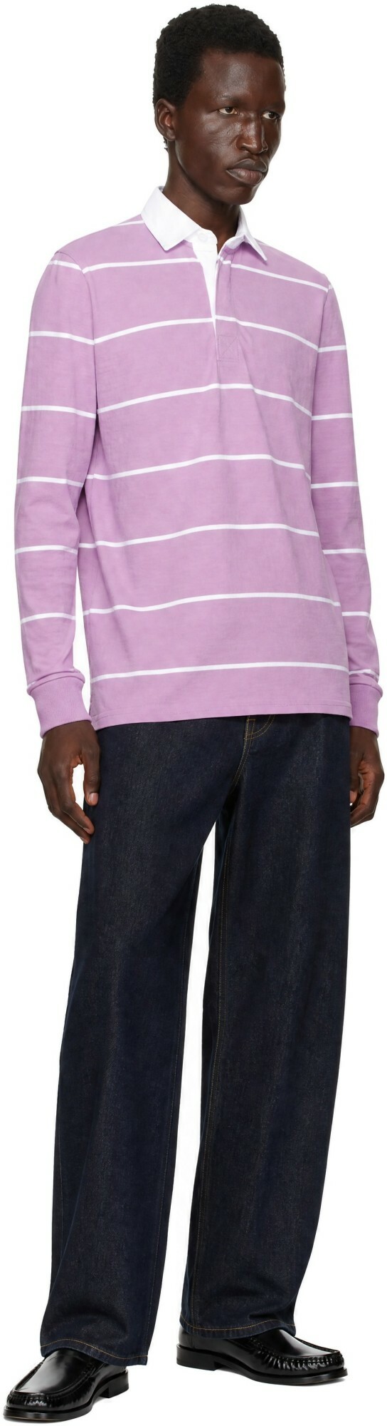 Noah Purple Classic Rugby Polo