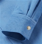 The Elder Statesman - Cotton-Corduroy Jacket - Light blue