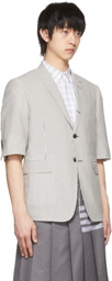 Thom Browne Grey Wool Blazer