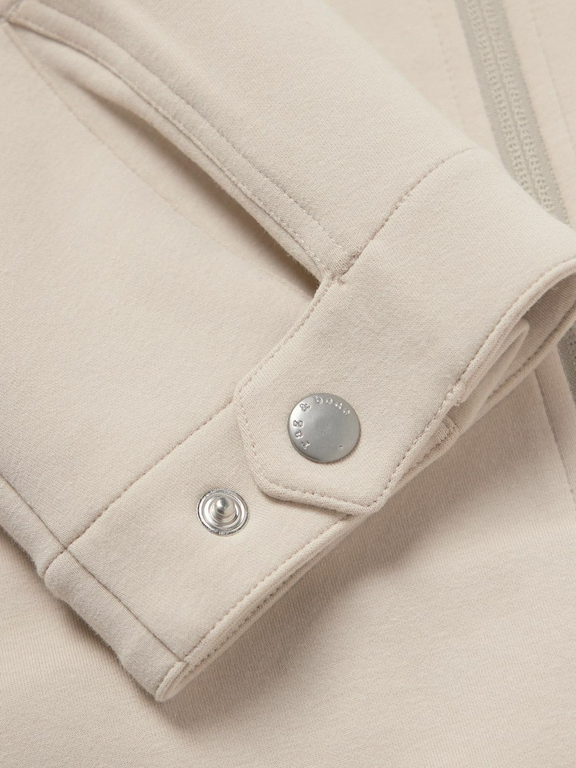 Rag & Bone - Melrose Cotton-Blend Ponte Track Jacket - Neutrals