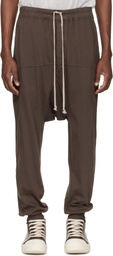 Rick Owens DRKSHDW Gray Temple Drawstring Sweatpants