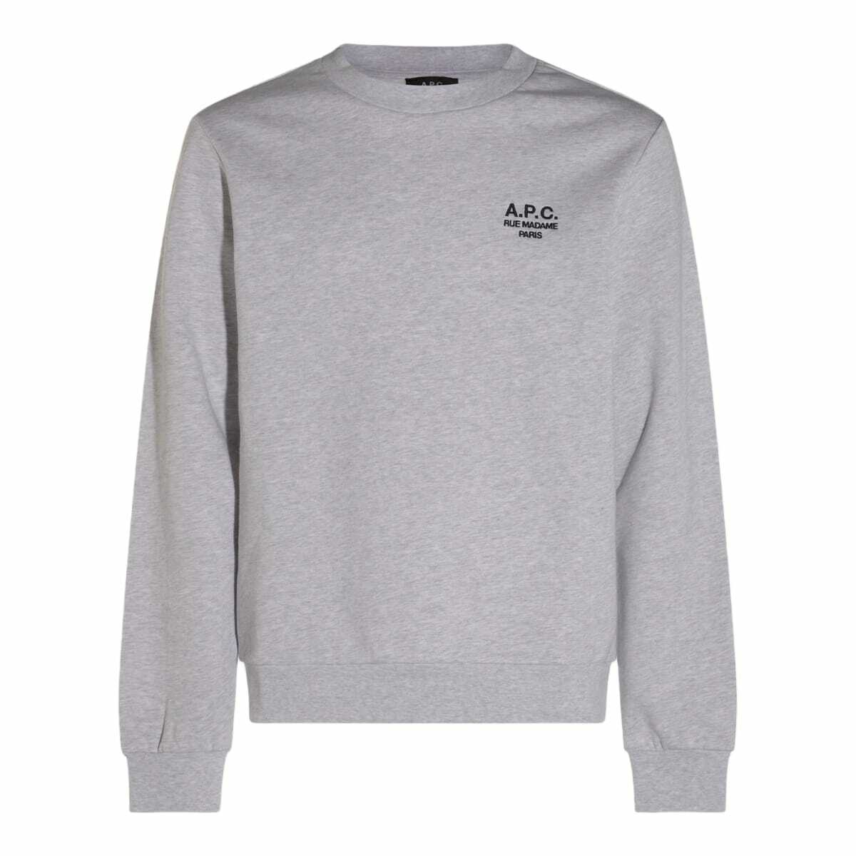 A.P.C. Light Grey Cotton Sweatshirt