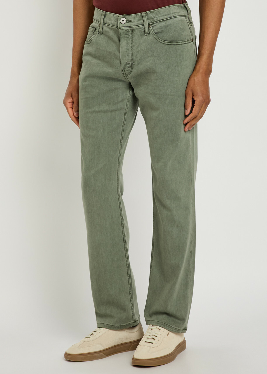 Paige Normandie Straight-leg Jeans Khaki