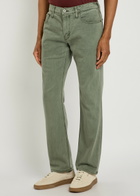 Paige Normandie Straight-leg Jeans Khaki