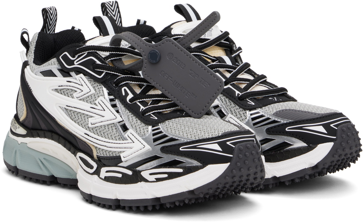 Off-White Gray & Black Be Right Back Sneakers Off-White