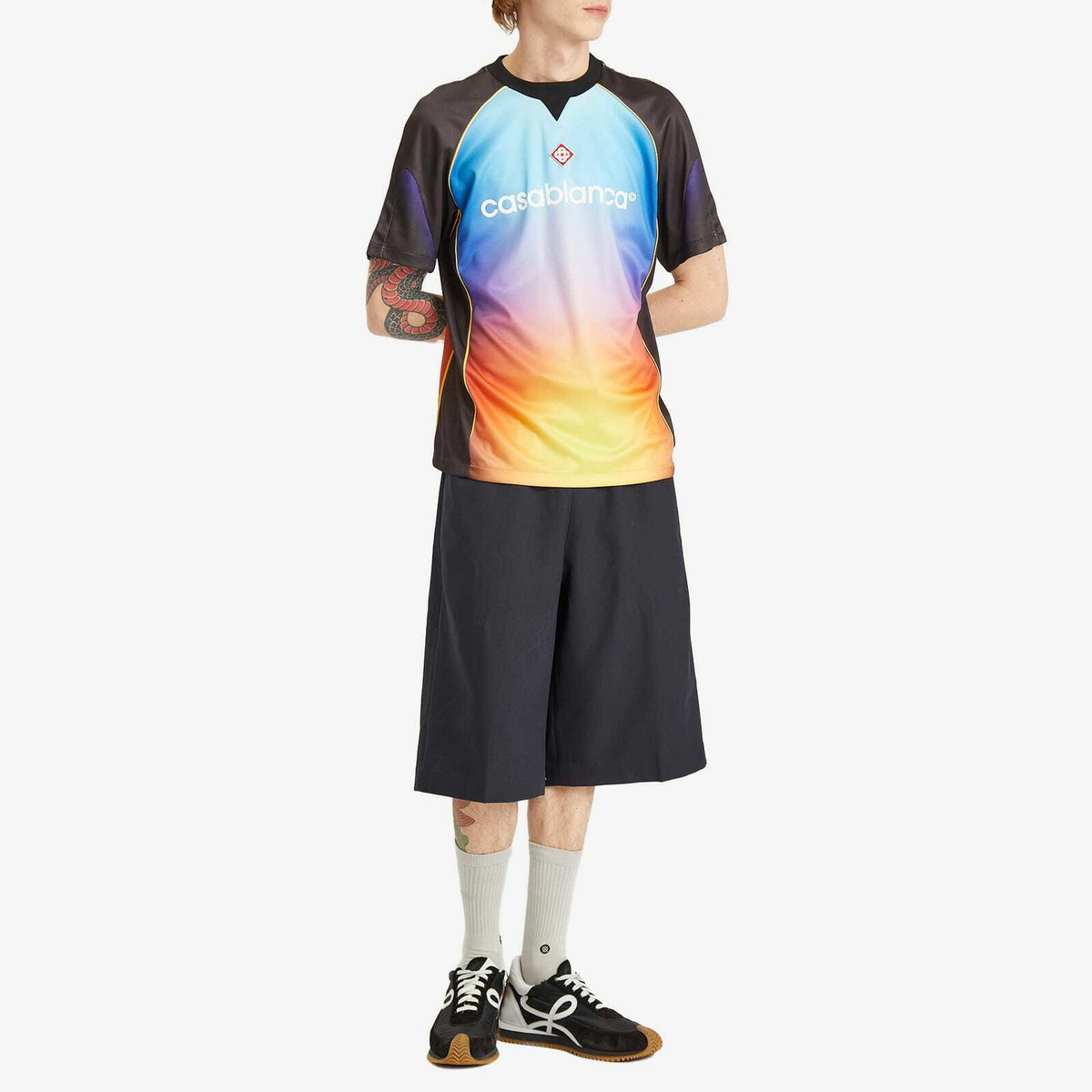 Casablanca Men's Football Shirt Multicolor