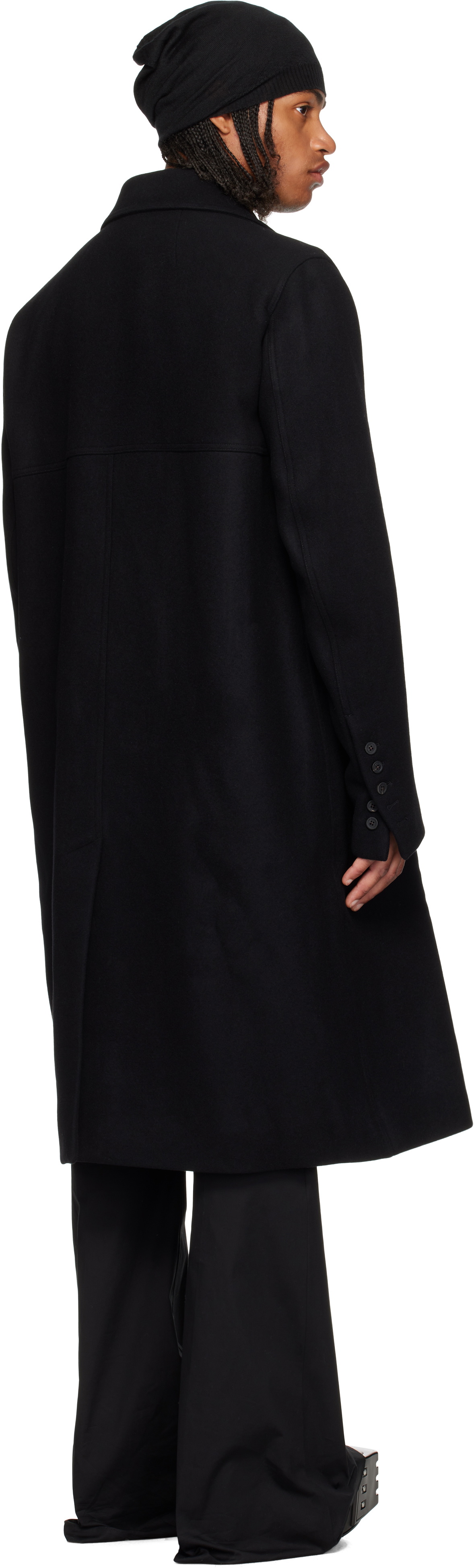 Rick Owens Black Concordians Officer Coat Rick Owens