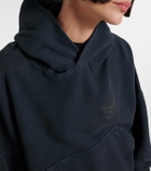 Balenciaga Logo distressed cotton-blend hoodie