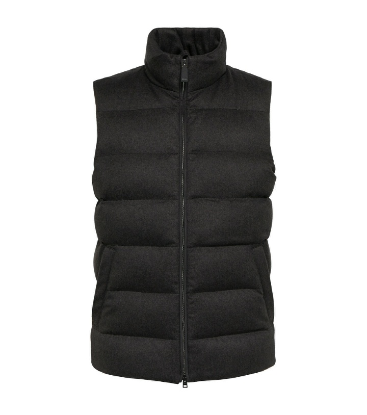 Photo: Herno - Silk and cashmere down vest