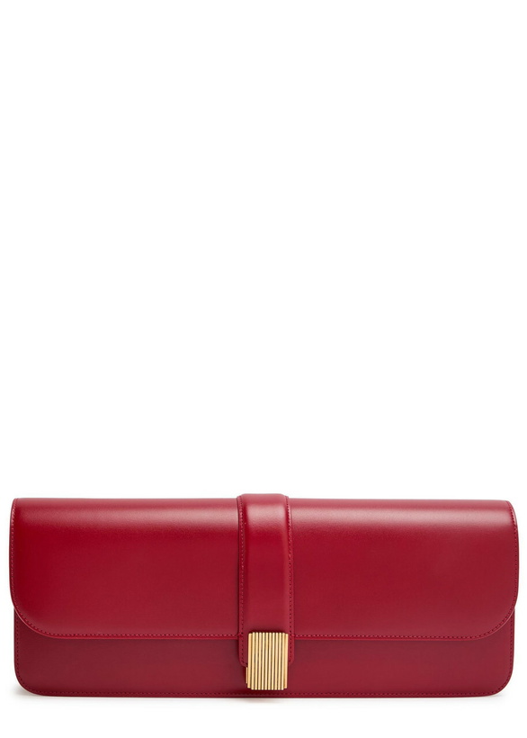 Photo: Khaite Blake Leather Clutch - Red - One Size