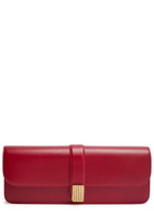 Khaite Blake Leather Clutch - Red - One Size