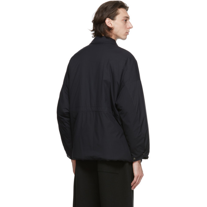 N.Hoolywood Black Balmacaan Jacket