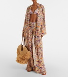 Alexandra Miro Chloe printed georgette kaftan