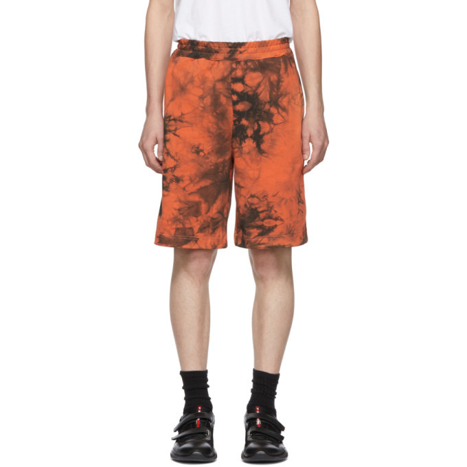 Photo: Helmut Lang Orange and Grey Terry Shorts