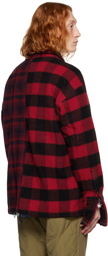 Greg Lauren Red Plaid Shirt