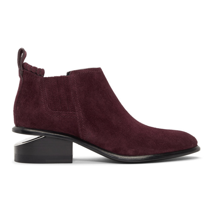 Alexander Wang Purple Suede Kori Ankle Boots Alexander Wang