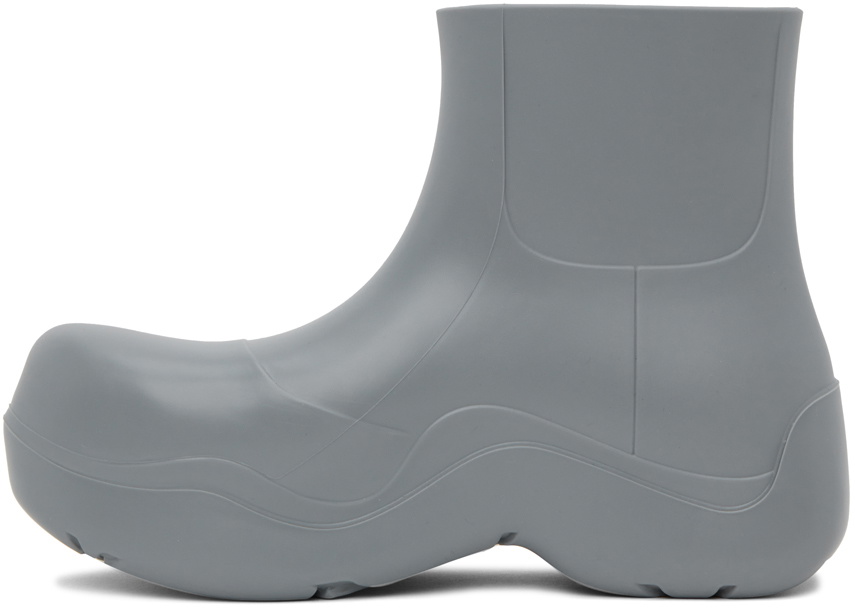 Bottega Veneta Gray Puddle Boots Bottega Veneta