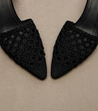 Jacquemus Woven raffia-effect wedges
