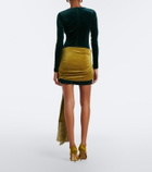 Retrofête Jackson velvet minidress